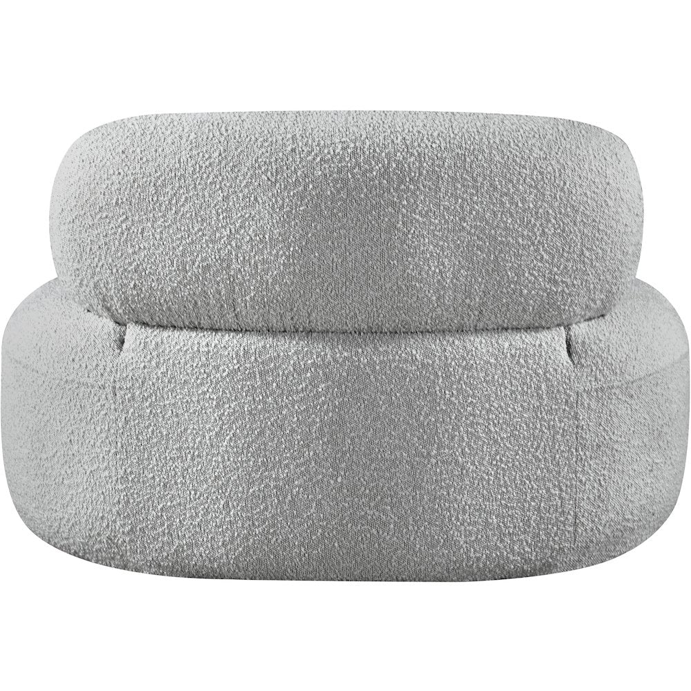 Venti Grey Boucle Fabric Chair