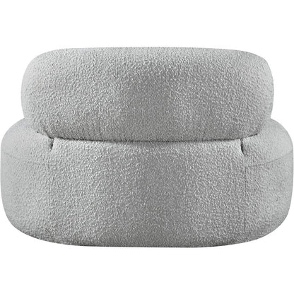 Venti Grey Boucle Fabric Chair