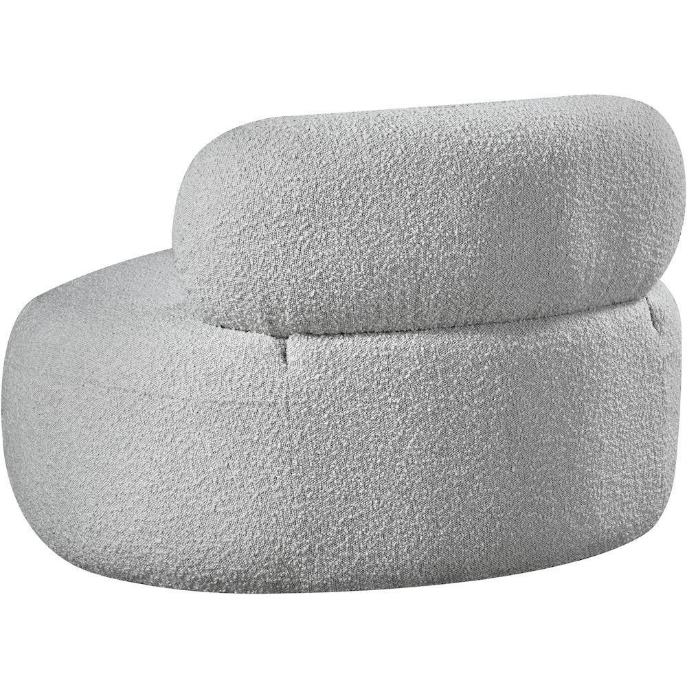 Venti Grey Boucle Fabric Chair