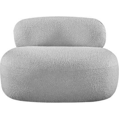 Venti Grey Boucle Fabric Chair