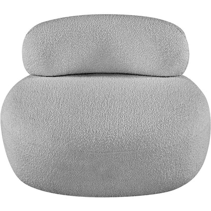 Venti Grey Boucle Fabric Chair