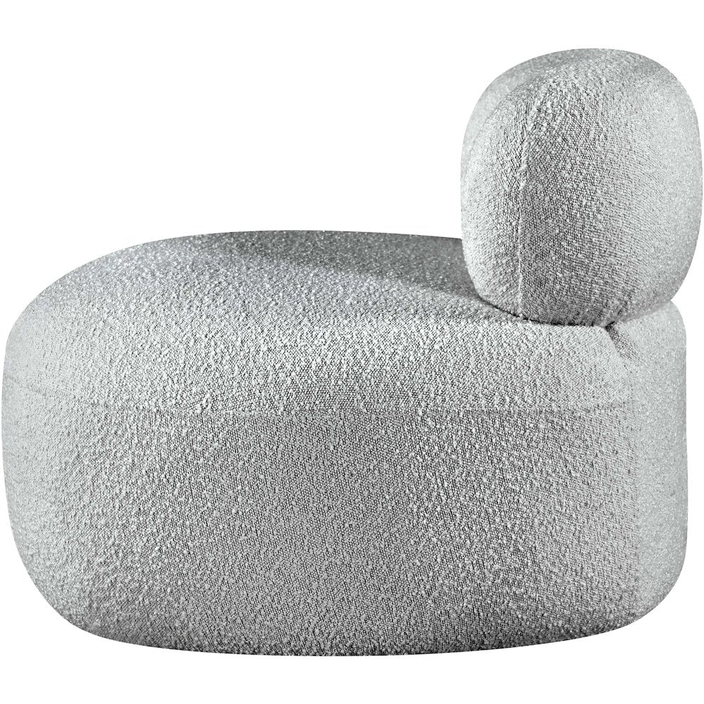 Venti Grey Boucle Fabric Chair