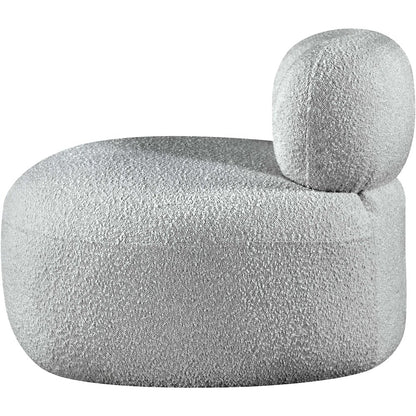 Venti Grey Boucle Fabric Chair