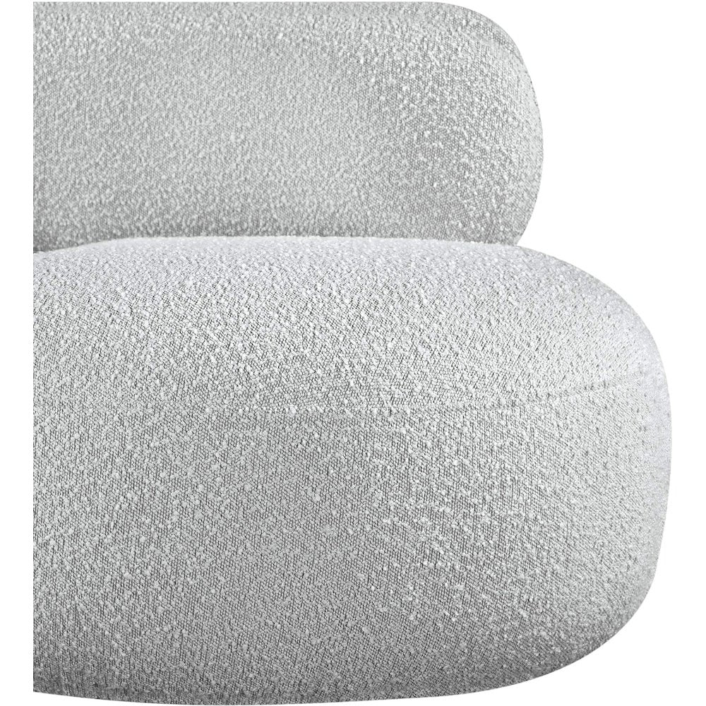 Venti Grey Boucle Fabric Chair