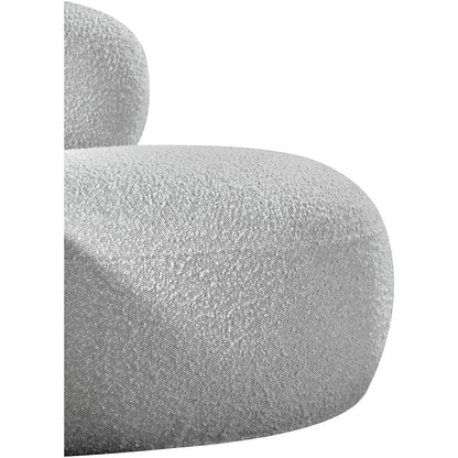 Venti Grey Boucle Fabric Chair