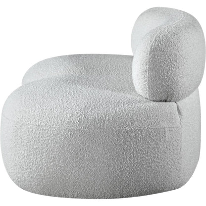 Venti Grey Boucle Fabric Loveseat