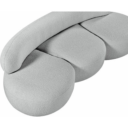 Venti Grey Boucle Fabric Sofa