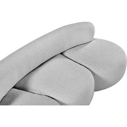 Venti Grey Boucle Fabric Sofa