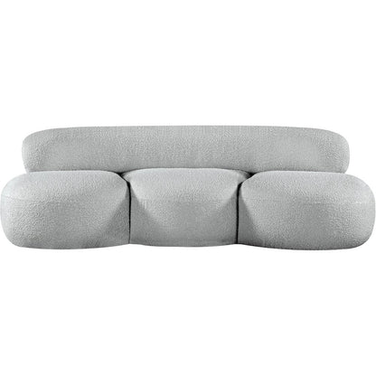 Venti Grey Boucle Fabric Sofa