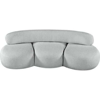Venti Grey Boucle Fabric Sofa