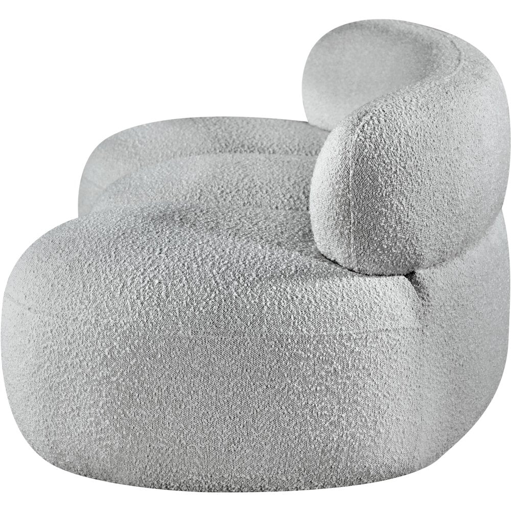 Venti Grey Boucle Fabric Sofa