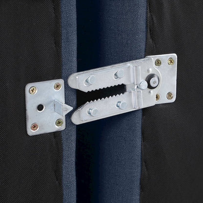 Indulge Navy Linen Textured Fabric Modular Sectional