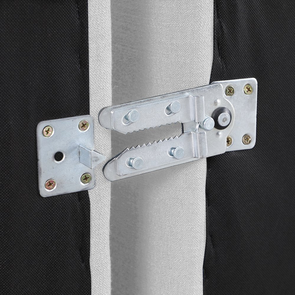 Indulge White Linen Textured Fabric Modular Sofa