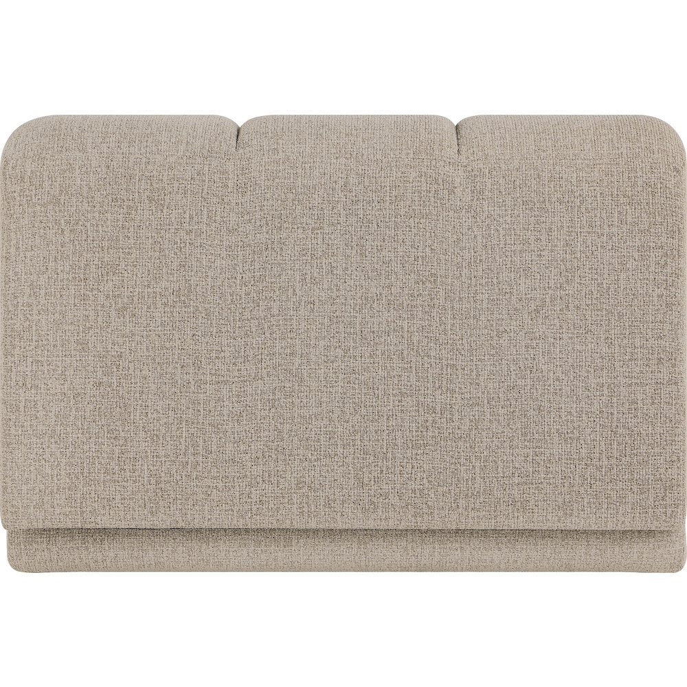 Modari Beige Fabric Upholstered Armless Chair