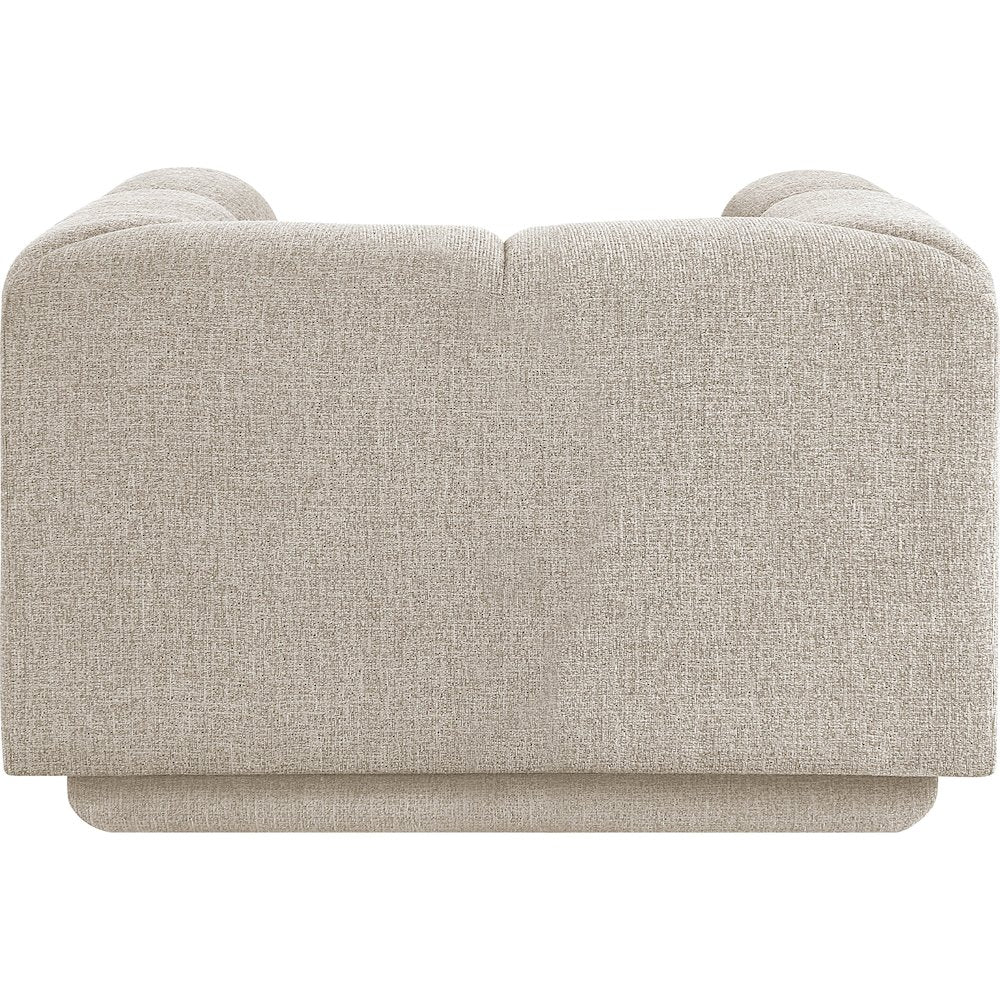 Modari Beige Fabric Upholstered Chair