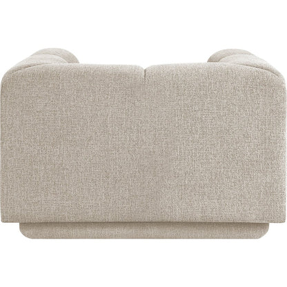 Modari Beige Fabric Upholstered Chair