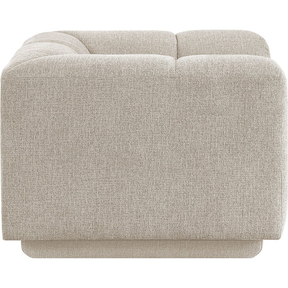 Modari Beige Fabric Upholstered Chair