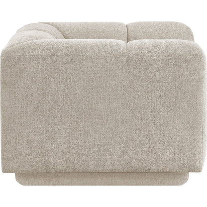 Modari Beige Fabric Upholstered Chair