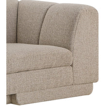 Modari Beige Fabric Upholstered Corner Chair