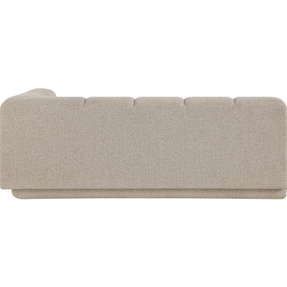 Modari 76.75" Beige Fabric Upholstered Right Arm Sofa