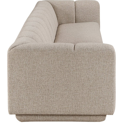 Modari Beige Fabric Upholstered 2pc. Modular Sofa