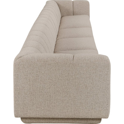 Modari Beige Fabric Upholstered 4pc. Modular Sofa