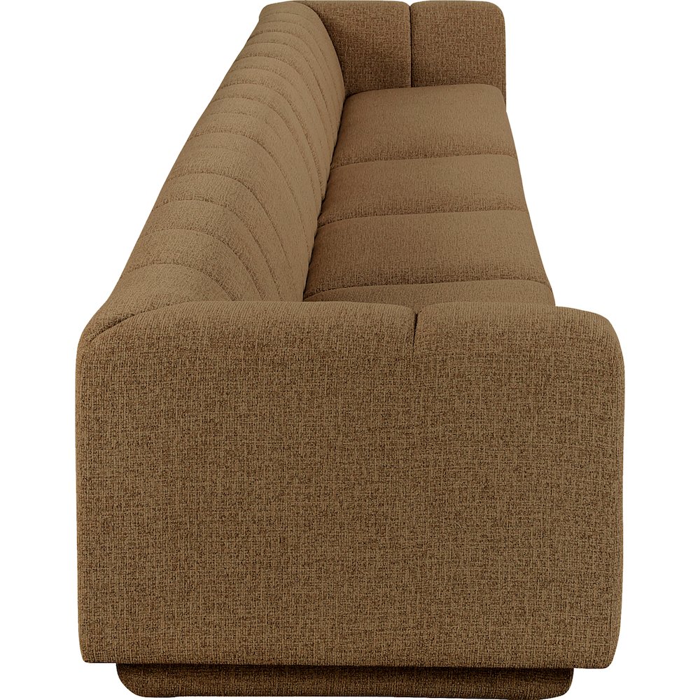 Modari Brown Fabric Upholstered 4pc. Modular Sofa
