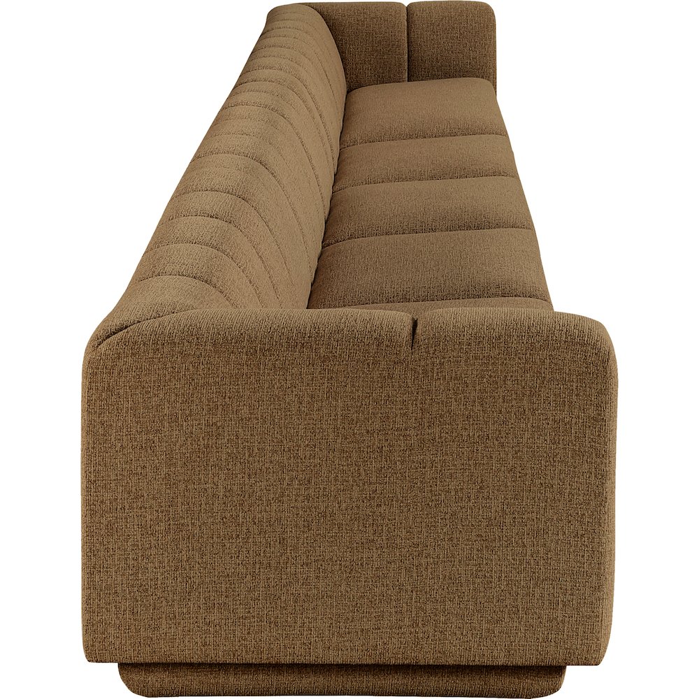 Modari Brown Fabric Upholstered 5pc. Modular Sofa