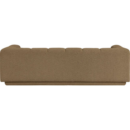 Modari 95" Brown Fabric Upholstered Sofa