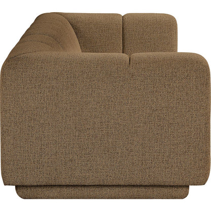 Modari 95" Brown Fabric Upholstered Sofa