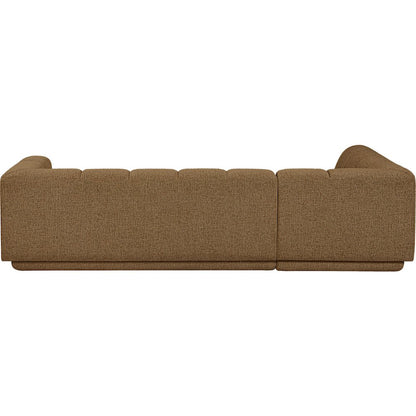 Modari Brown Fabric Upholstered 2pc. Modular Sectional