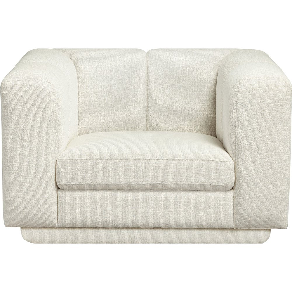 Modari Cream Fabric Upholstered Chair