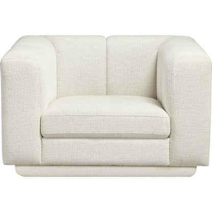 Modari Cream Fabric Upholstered Chair