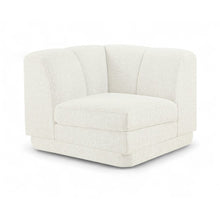 Modari Cream Fabric Upholstered Corner Chair