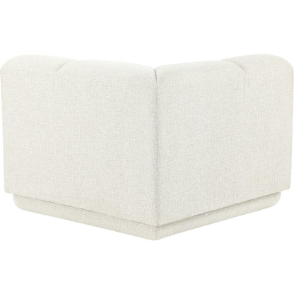 Modari Cream Fabric Upholstered Corner Chair