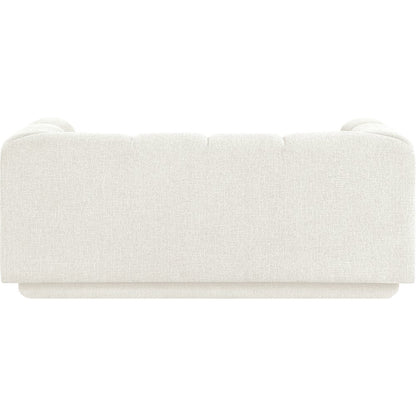 Modari 70.25" Cream Fabric Upholstered Loveseat