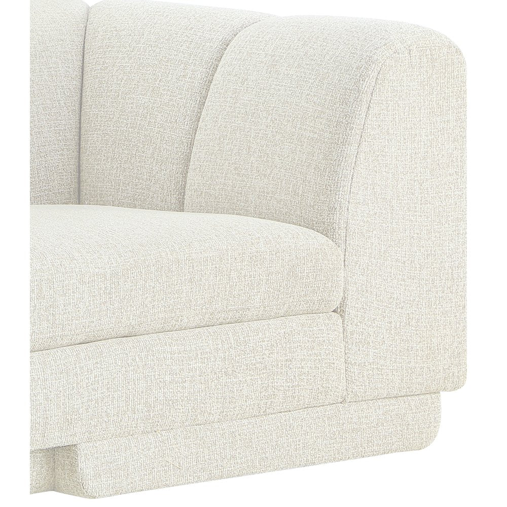 Modari Cream Fabric Upholstered 4pc. Modular Sectional