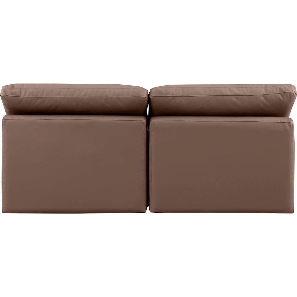 Indulge Brown Vegan Leather Modular Sofa