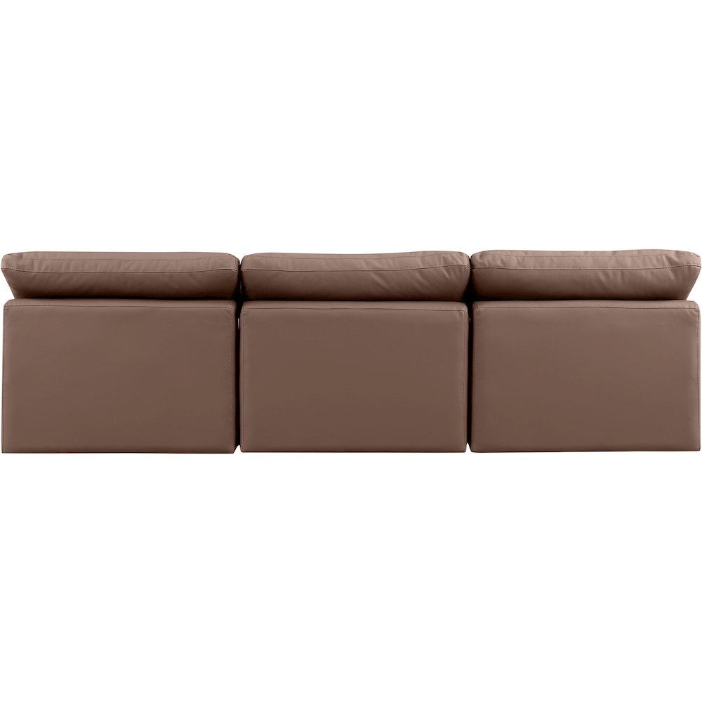 Indulge Brown Vegan Leather Modular Sofa
