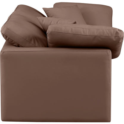 Indulge Brown Vegan Leather Modular Sofa