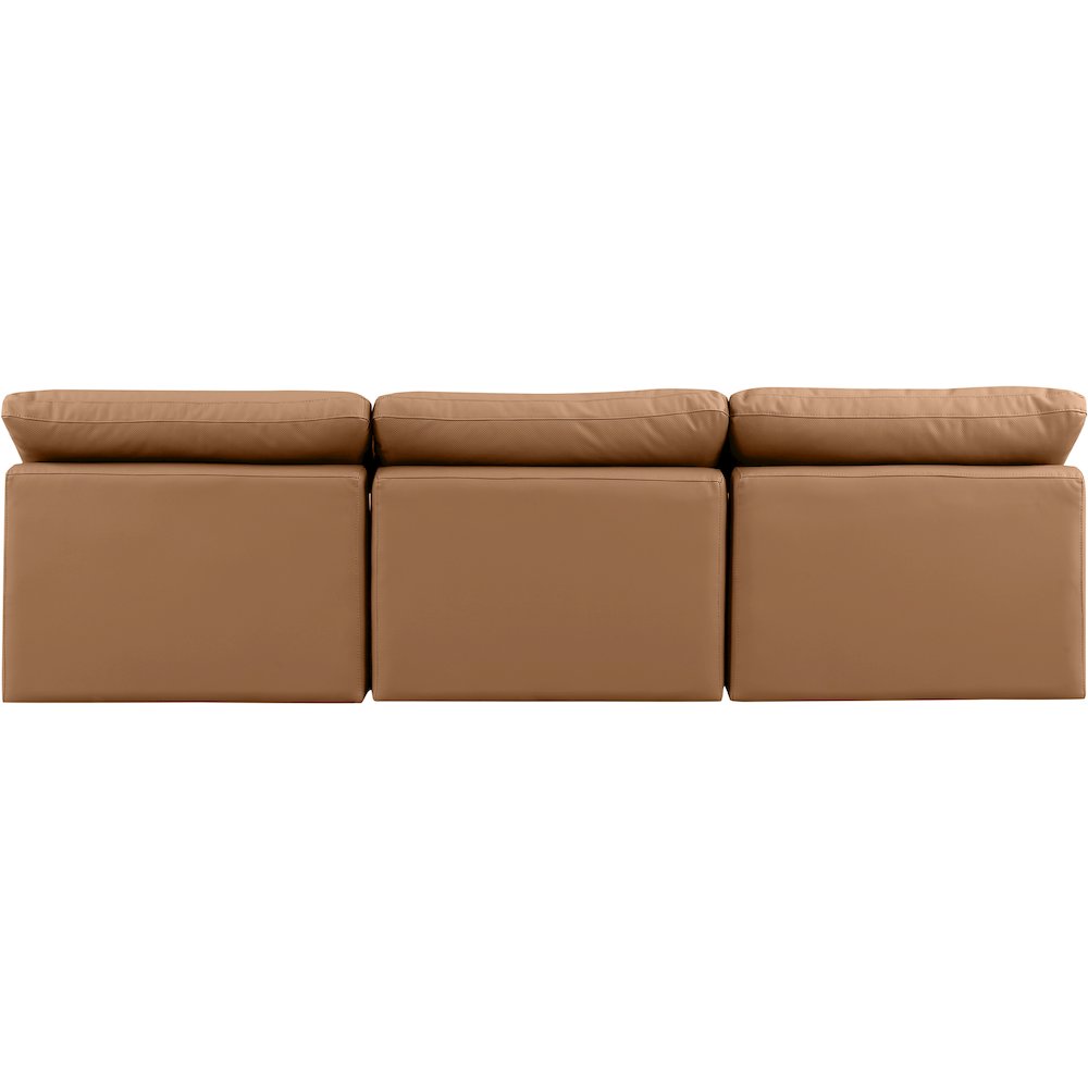 Indulge Cognac Vegan Leather Modular Sofa