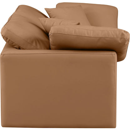 Indulge Cognac Vegan Leather Modular Sofa