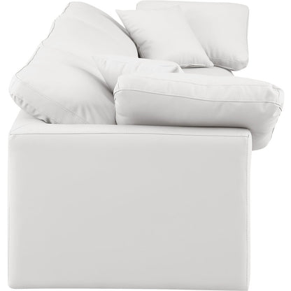 Indulge Cream Vegan Leather Modular Sofa