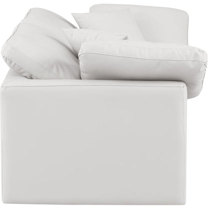 Indulge Cream Vegan Leather Modular Sofa