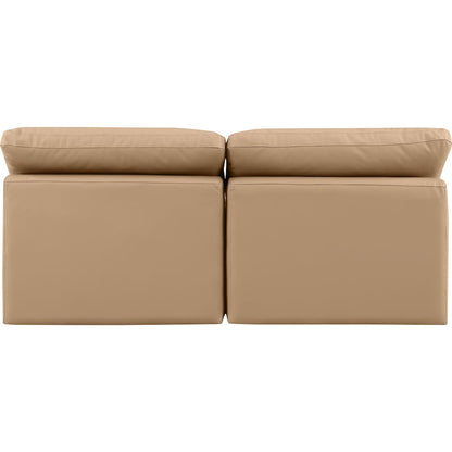 Indulge Tan Vegan Leather Modular Sofa