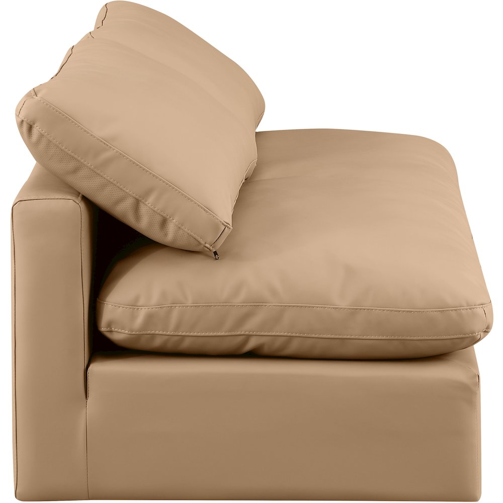 Indulge Tan Vegan Leather Modular Sofa