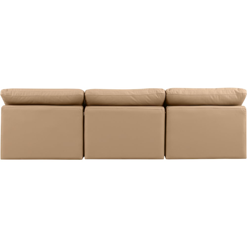 Indulge Tan Vegan Leather Modular Sofa