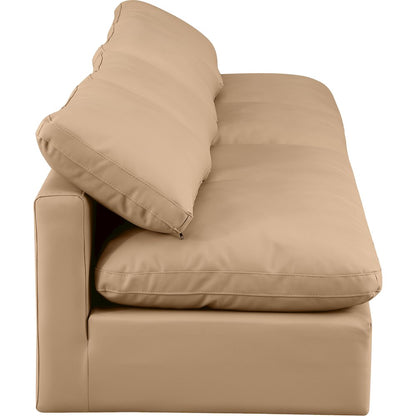 Indulge Tan Vegan Leather Modular Sofa