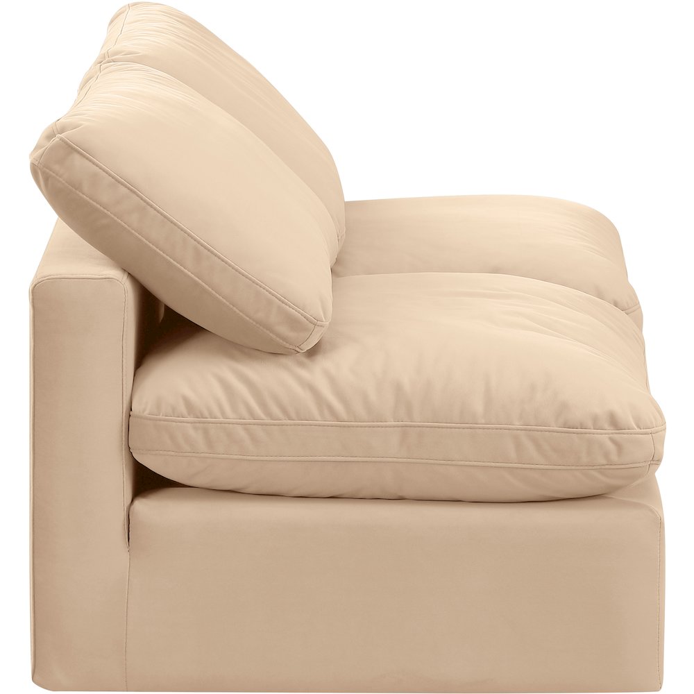 Indulge Beige Velvet Modular Sofa
