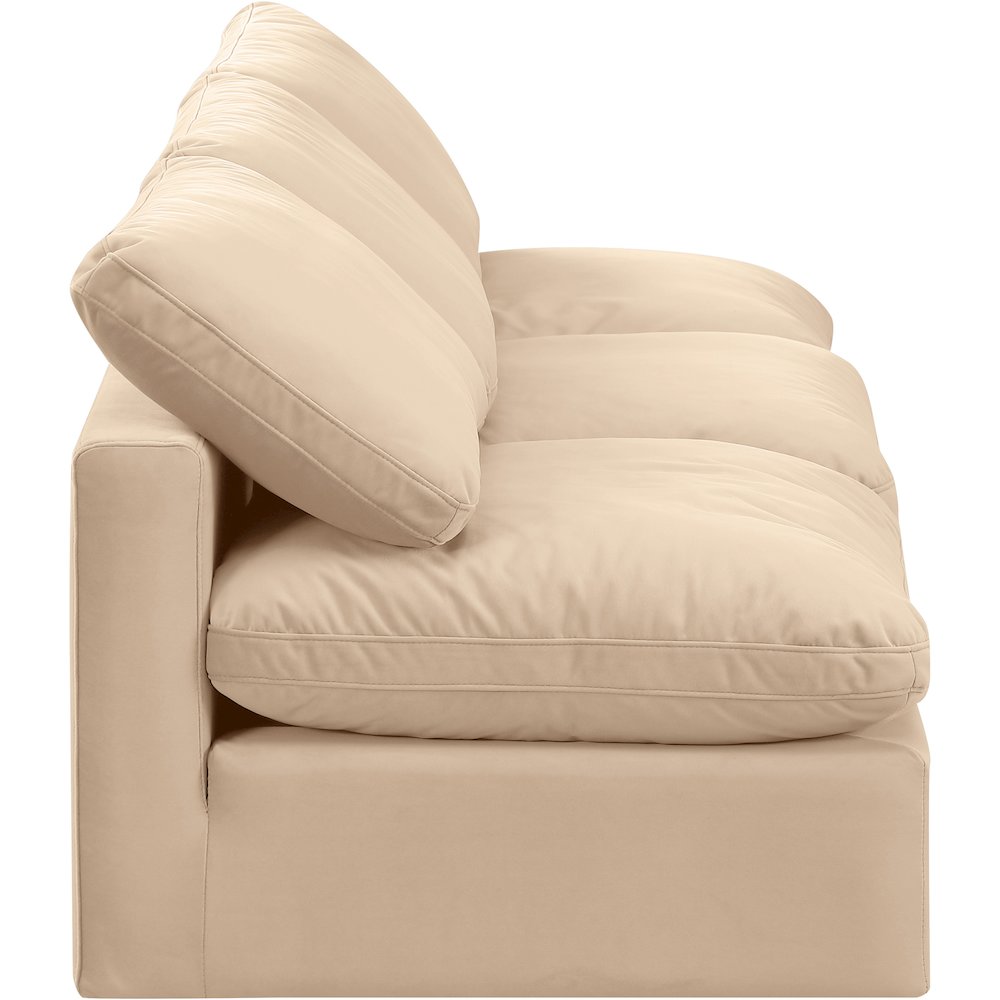 Indulge Beige Velvet Modular Sofa